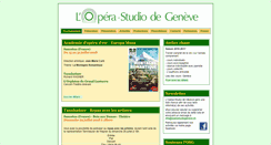Desktop Screenshot of operastudiogeneve.ch